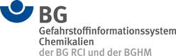 GisChem: Gefahrstoffinformationssystem Chemikalien der Berufsgenossenschaft Rohstoffe und chemische Industrie und der Berufsgenossenschaft Holz und Metall.